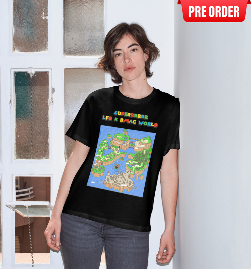 SUPERRRRRR DMAC World Graphic Tee: S1.1 DMAC GAMES