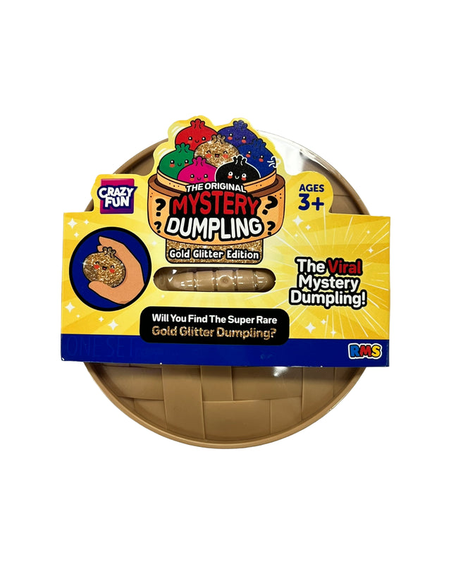 Crazy Fun® Rainbow Mystery Squishy Bun - Viral Golden Glitter Dumpling Mystery Squishy Bun